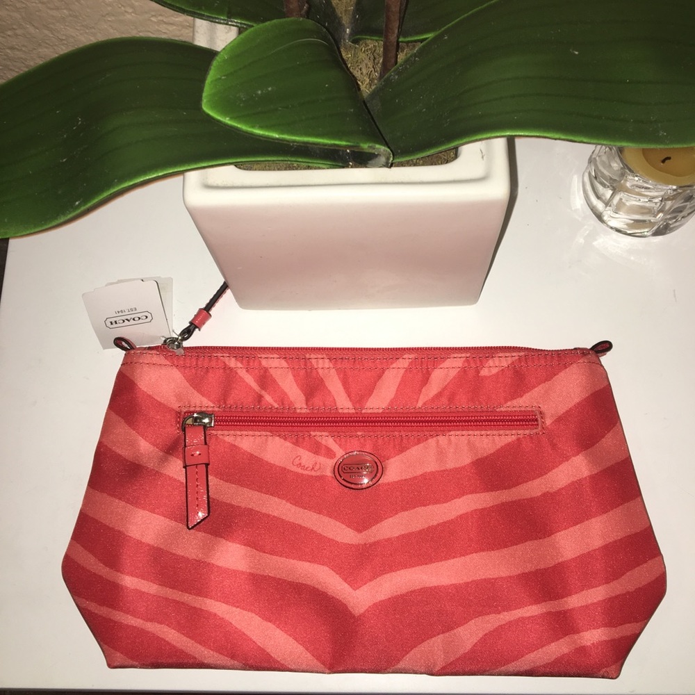 Coach cosmetic/makeup bag